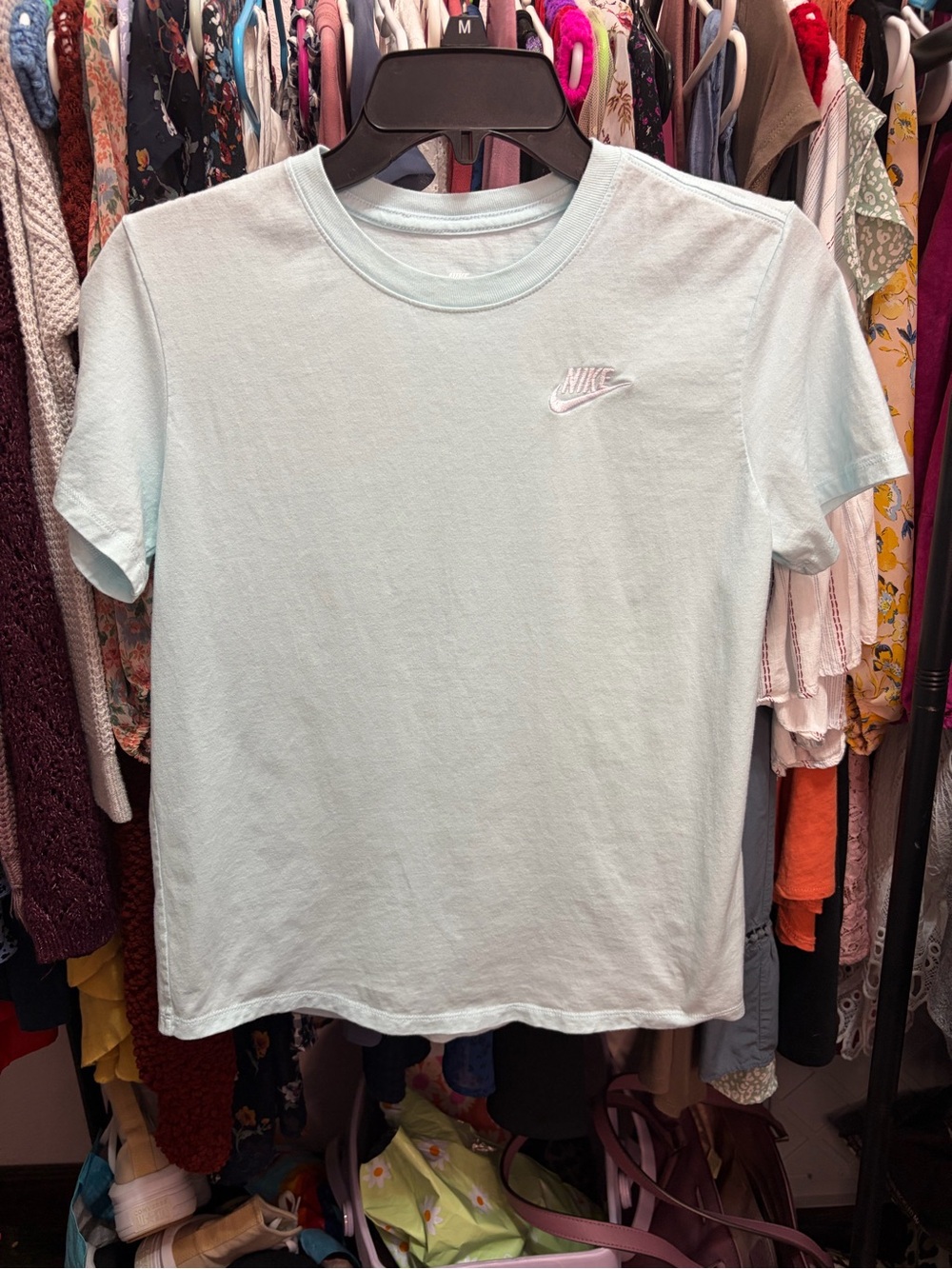 Nike Light Mint Green Short-Sleeve Kids Tee